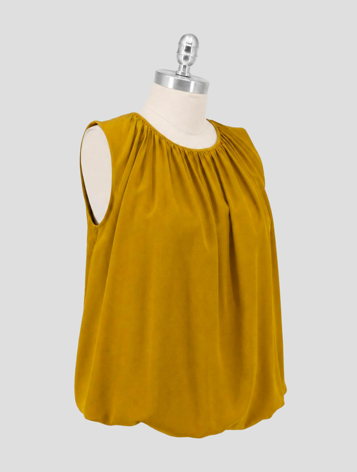 Kiton Yellow Silk Tank Top V-Neck