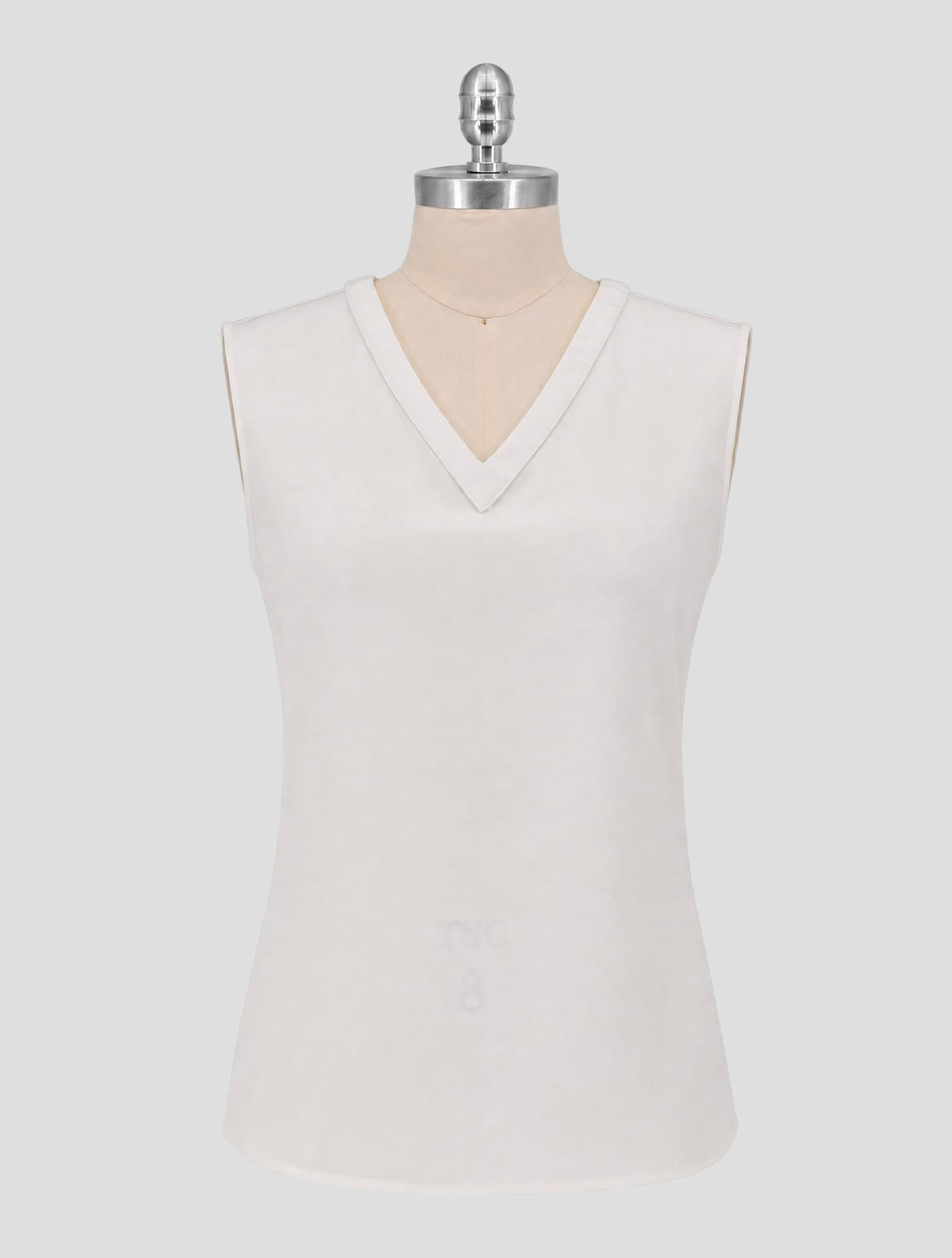 Kiton White Silk Tank Top Women