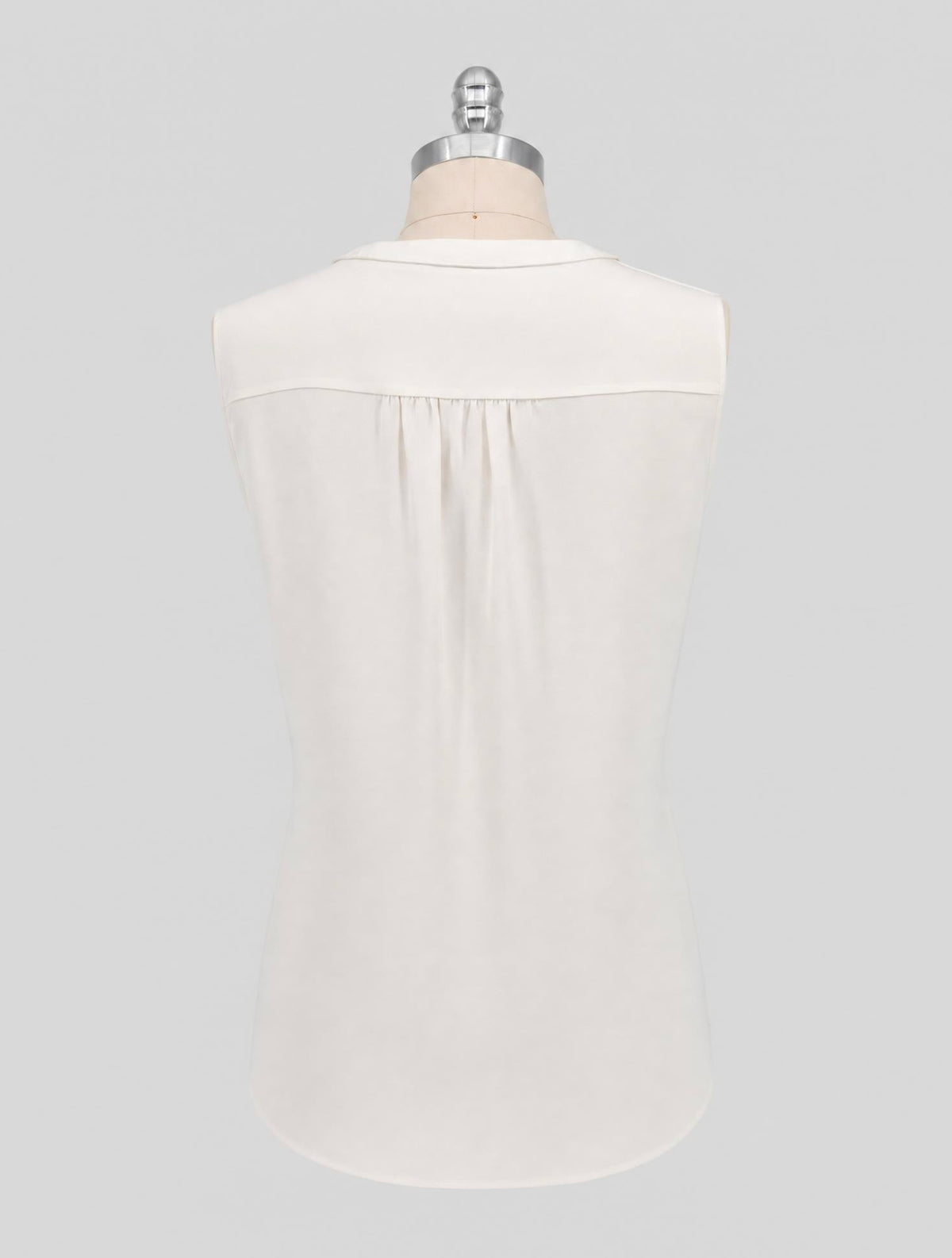 Kiton White Silk Tank Top Women