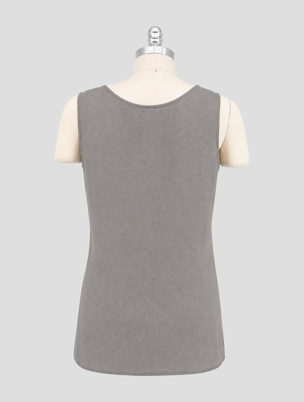 Kiton Gray Linen Shirt Women