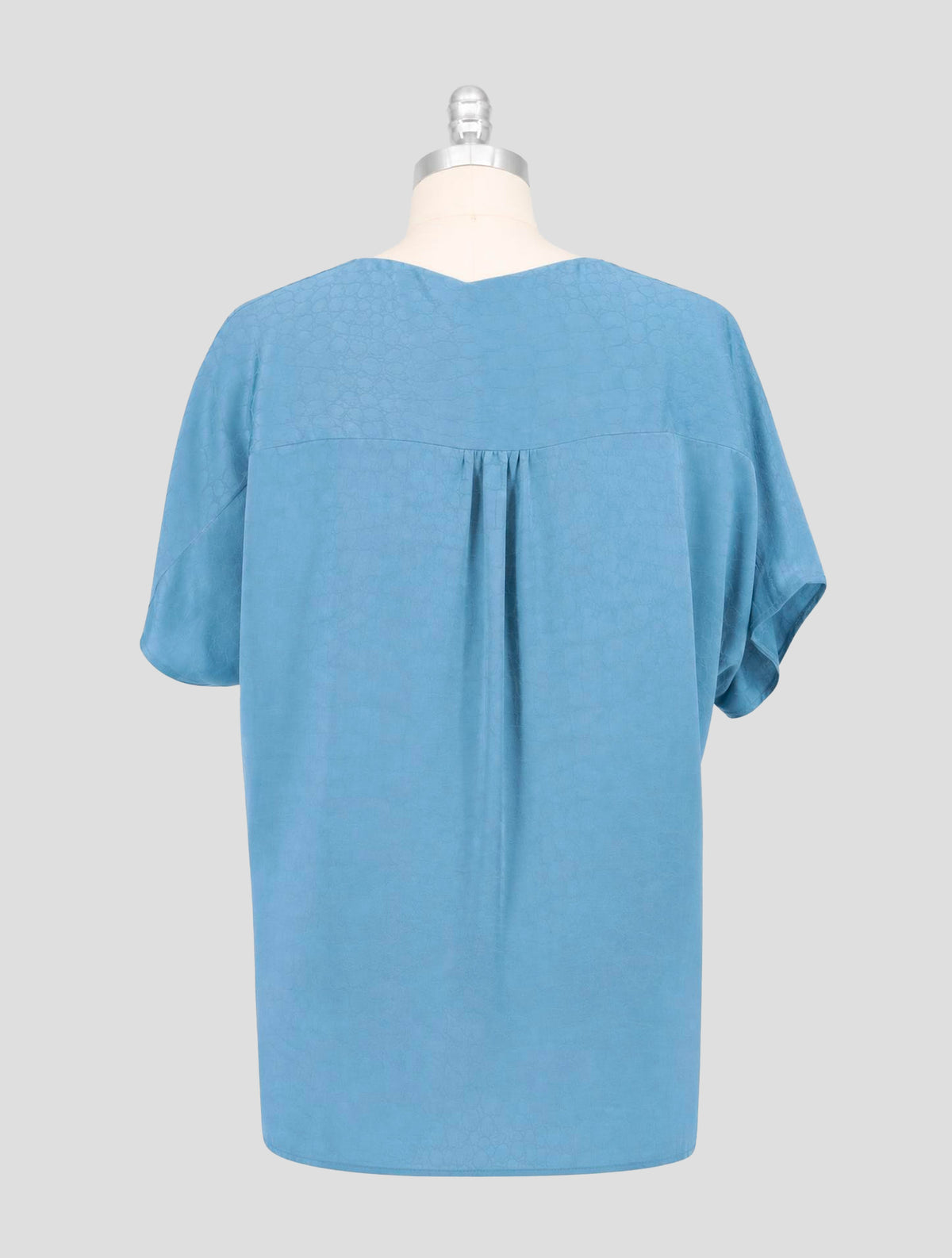 Kiton Light Blue Silk T-Shirt Women