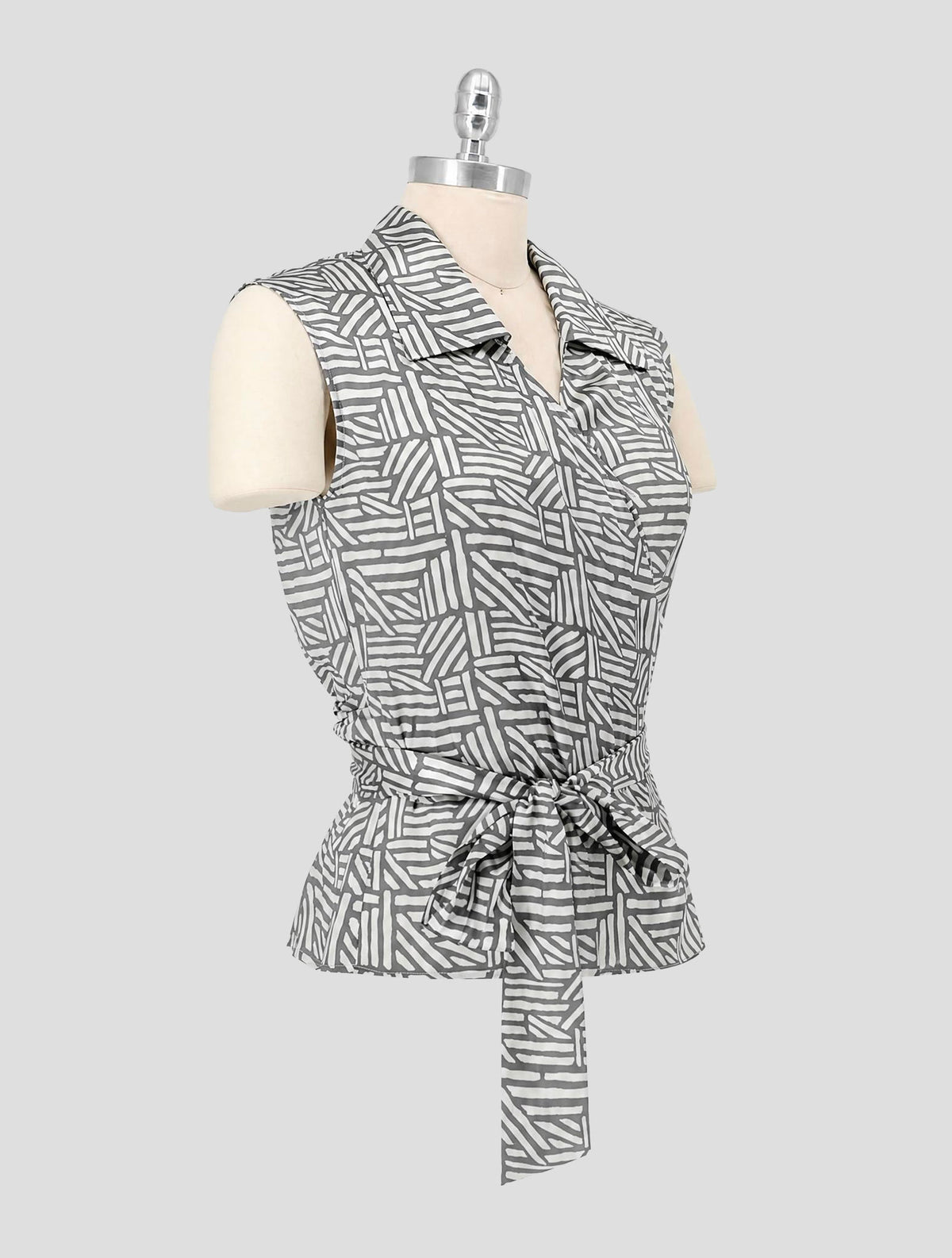 Kiton Brown White Silk Shirt Women