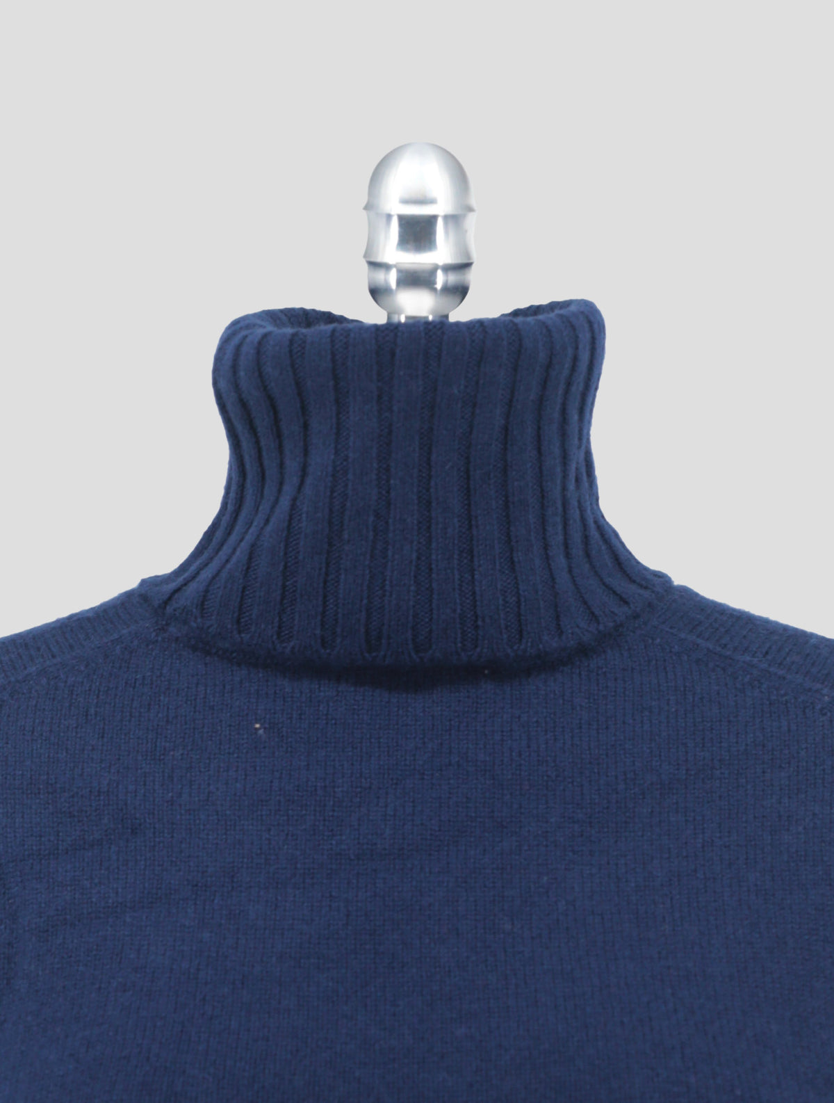 Kiton Blue Cashmere Sweater Turtleneck Women