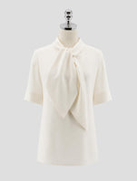 Kiton White Silk Shirt Women
