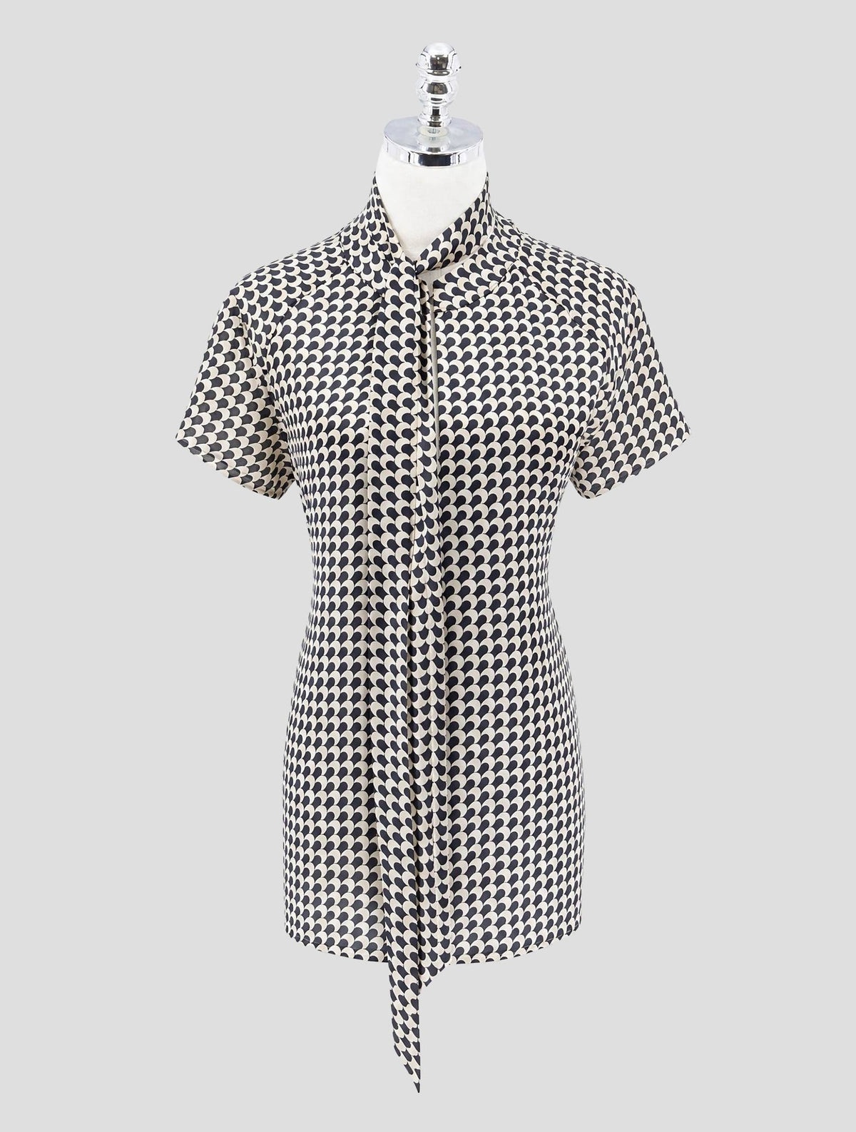 Kiton Gold Black Silk Shirt Women