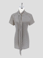 Kiton Gold Black Silk Shirt Women