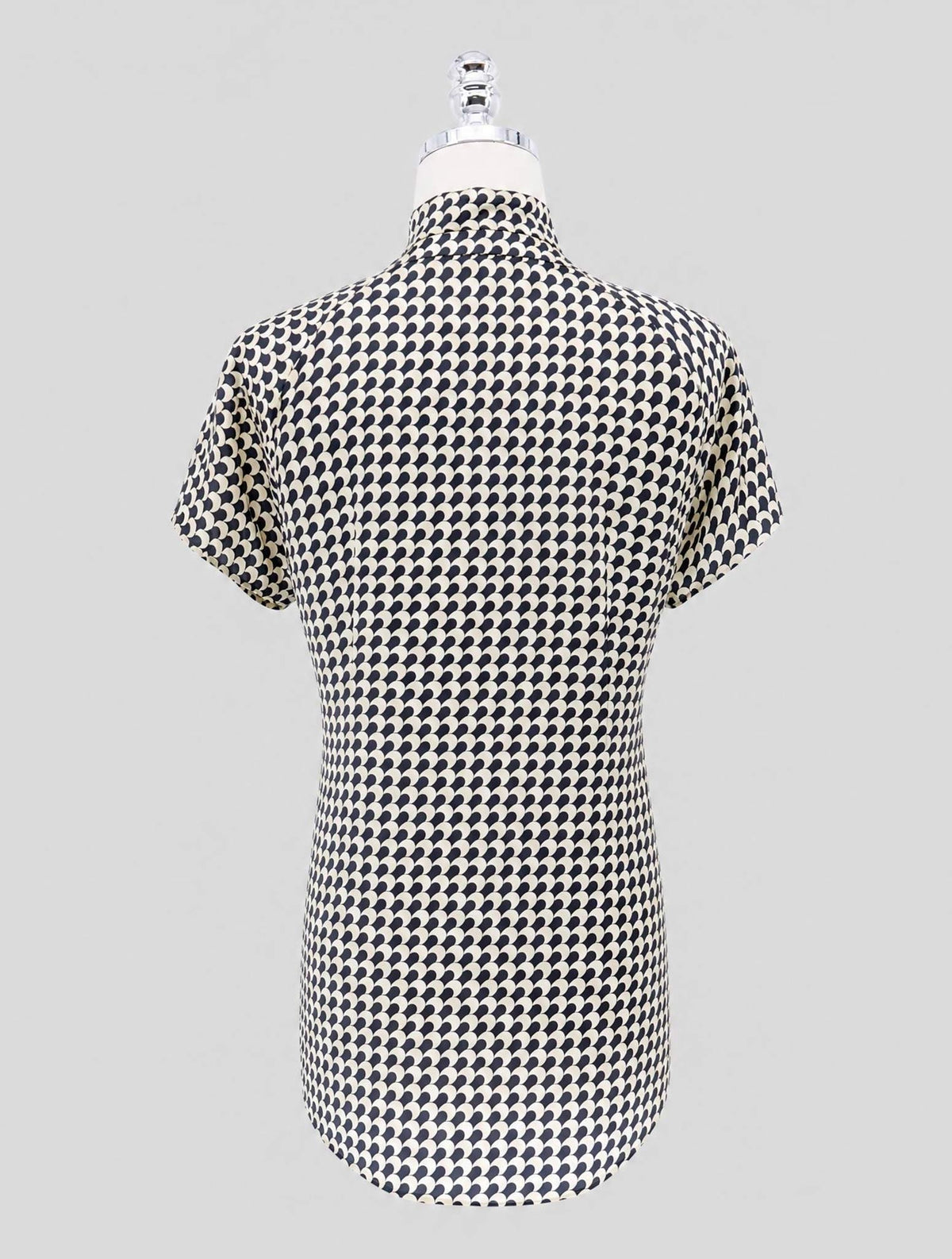 Kiton Gold Black Silk Shirt Women