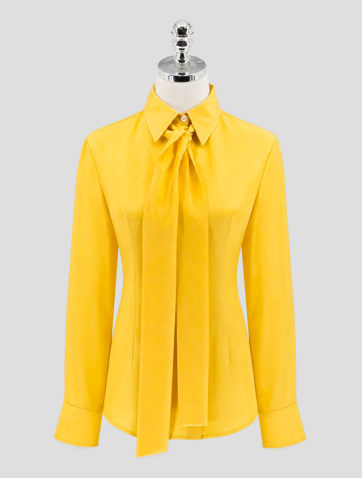 Kiton Yellow Silk Shirt Women