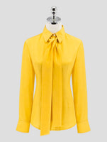 Kiton Yellow Silk Shirt Women