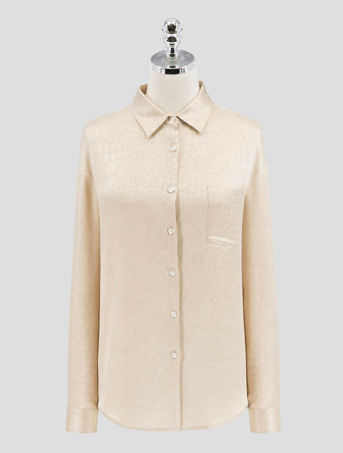 Kiton Beige Silk Shirt Woman