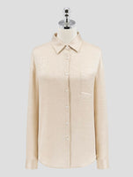Kiton Beige Silk Shirt Woman