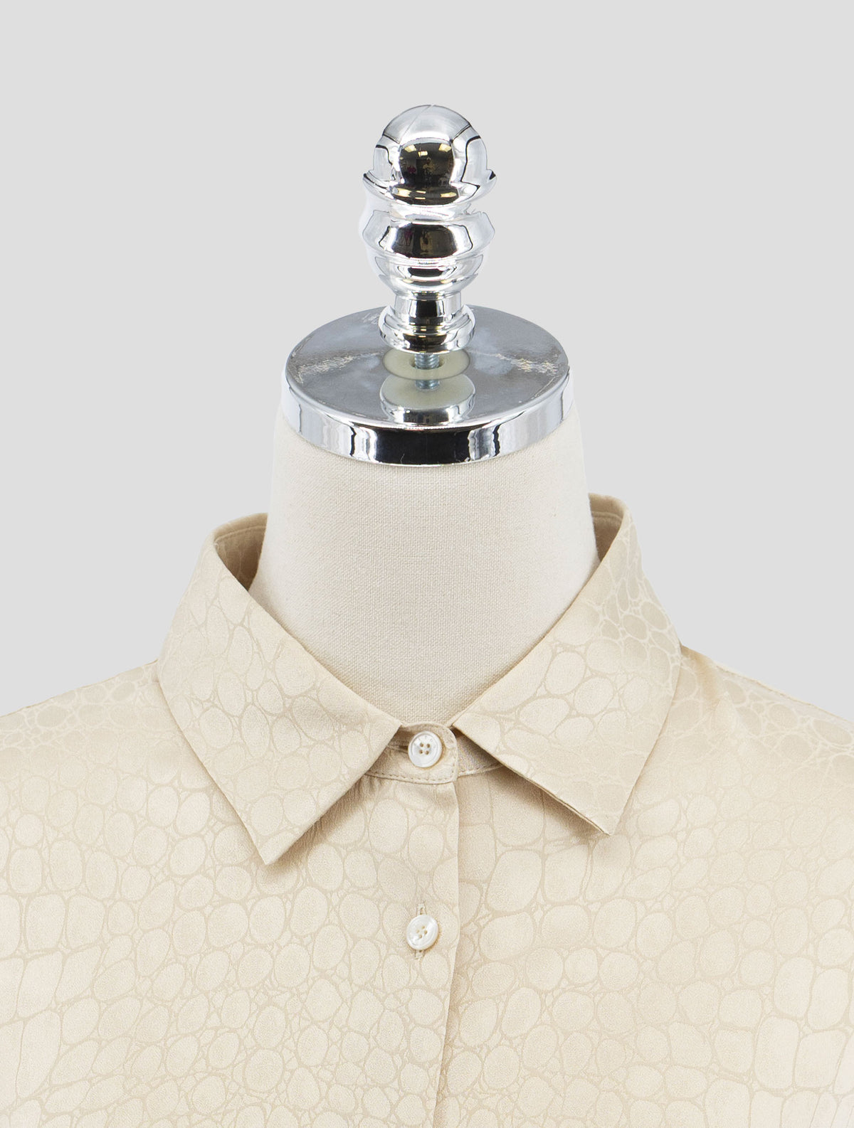 Kiton Beige Silk Shirt Woman