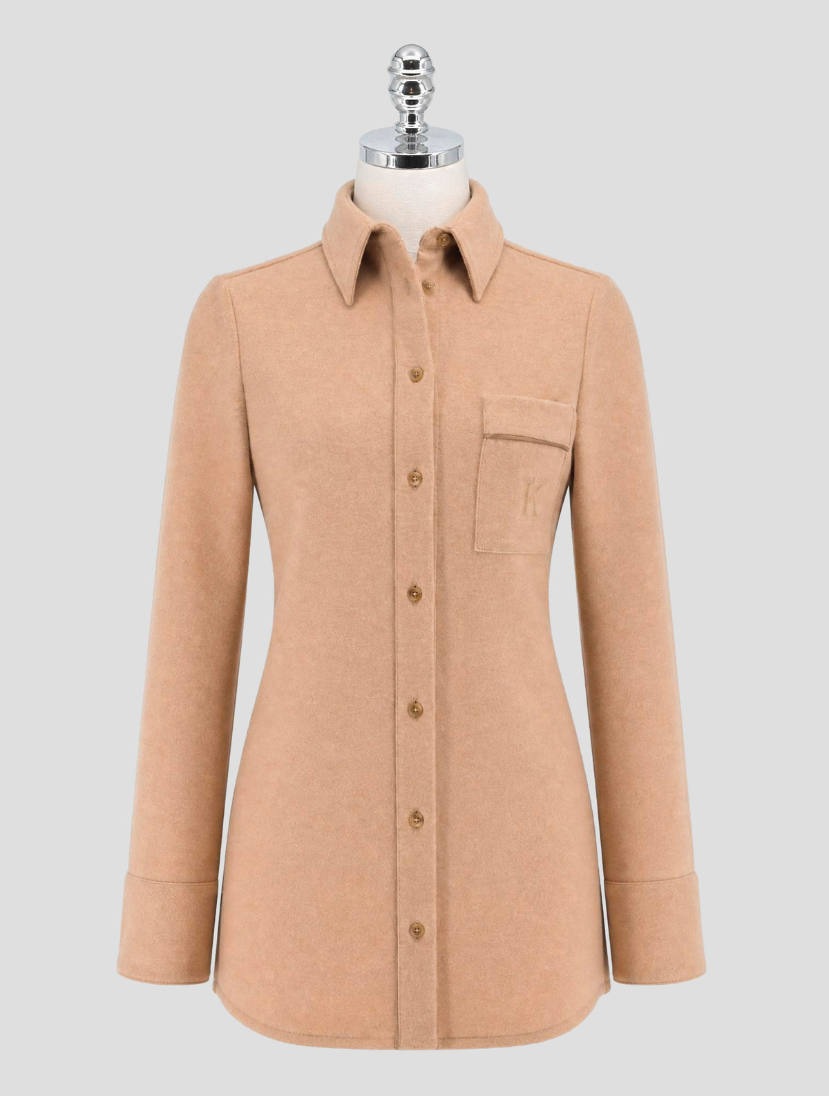 Kiton Brown Cashmere Shirt Women