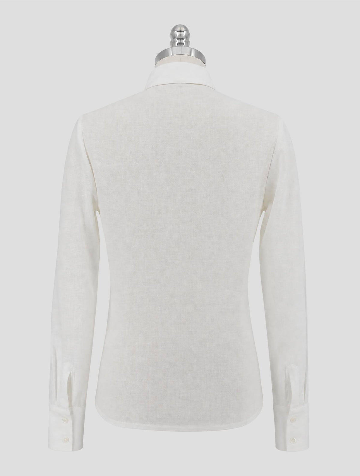 Kiton White Linen Sweater V-Neck Women