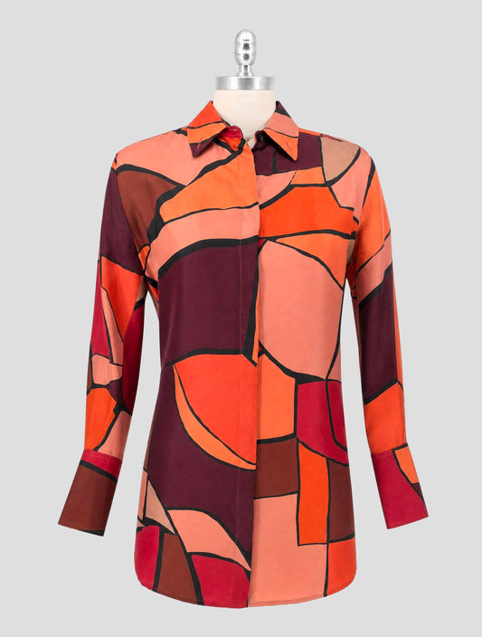 Kiton Multicolor Cashmere Shirt Women