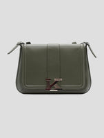 Kiton Green Leather Bag Women