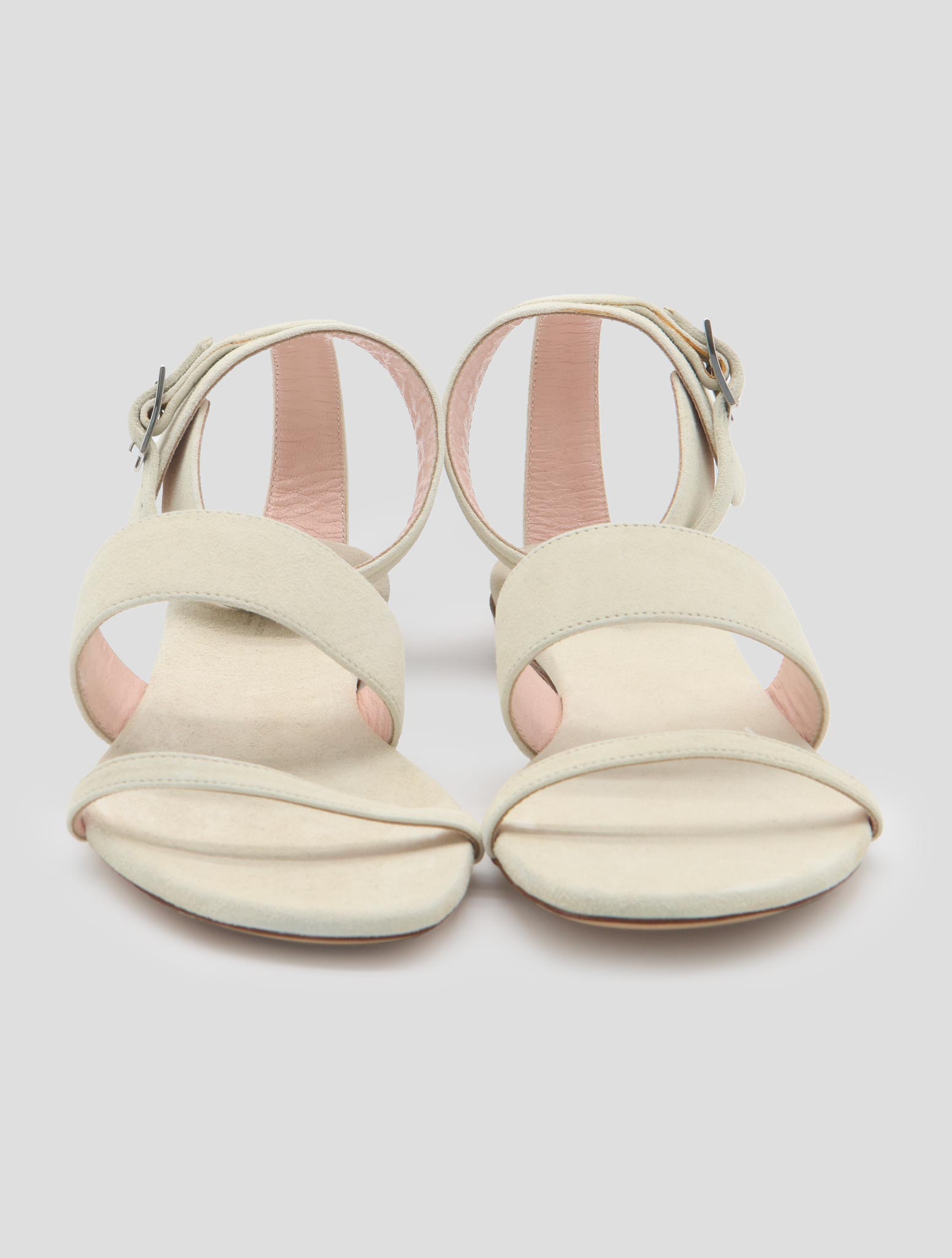 Kiton  Beige Leather Suede Sandals Women