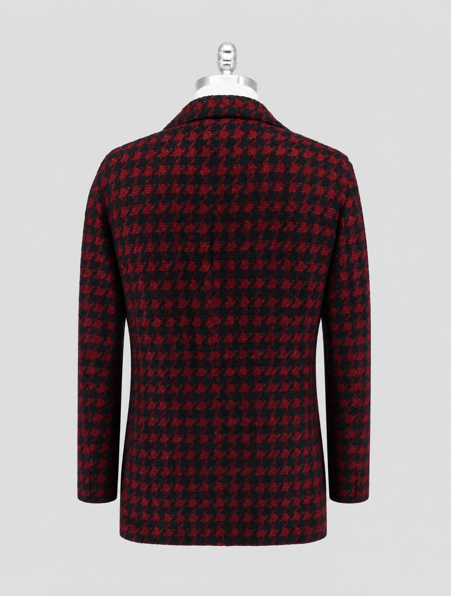 Kiton Burgundy Black Cashmere Silk Blazer