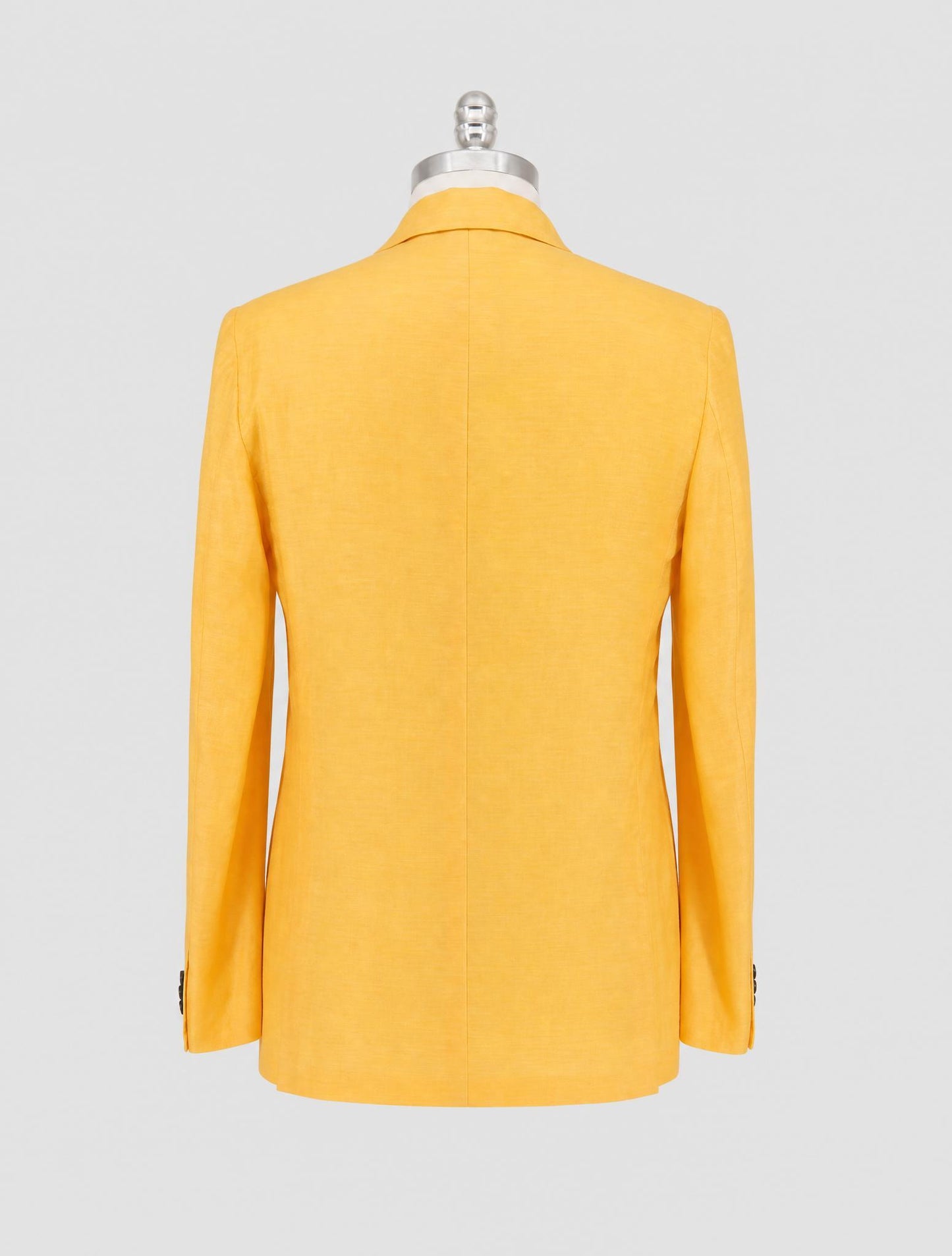 Kiton Yellow Cotton Linen Blazer