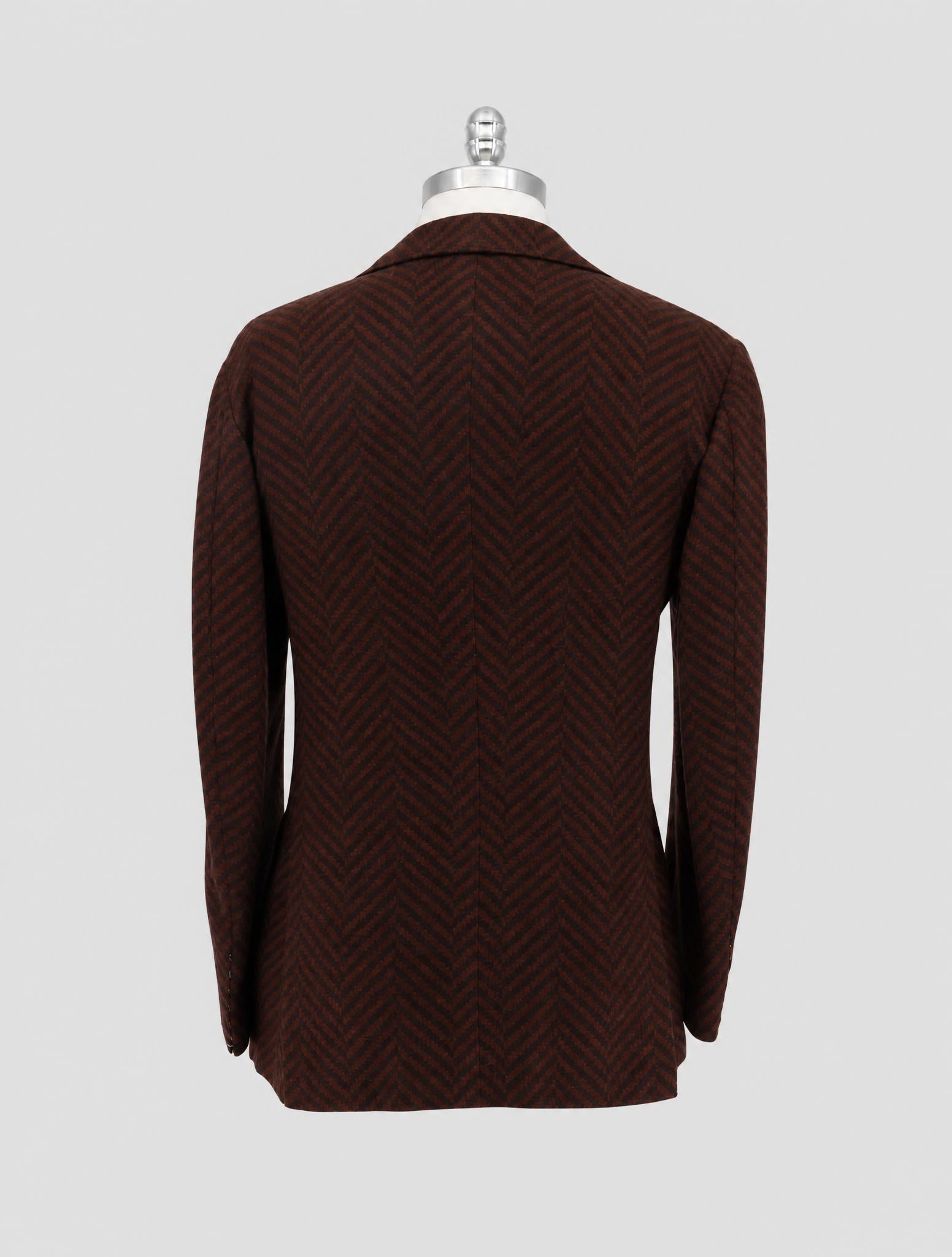 Kiton Brown Black Cashmere Blazer