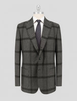 Kiton Gray Green Cashmere Blazer