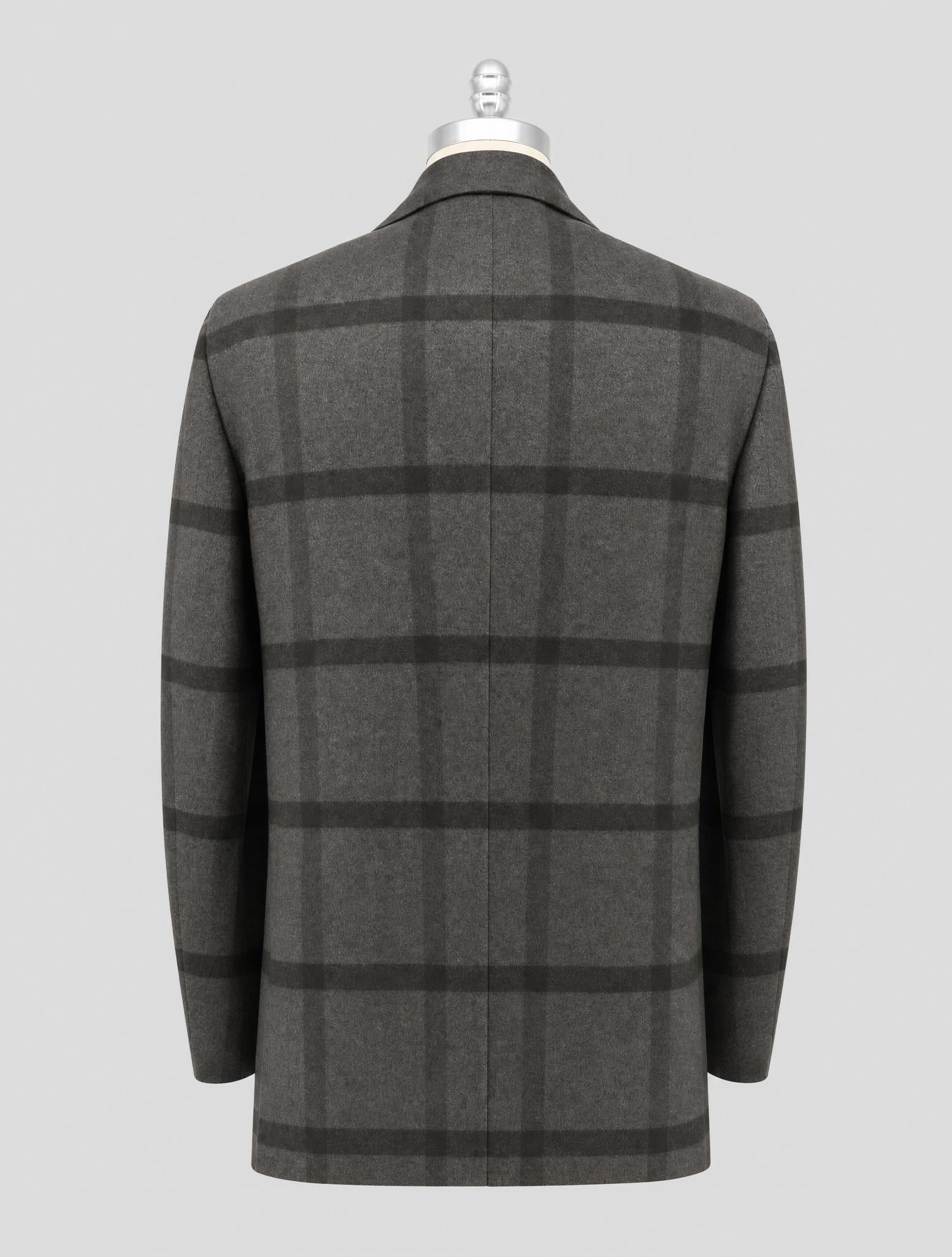 Kiton Gray Green Cashmere Blazer