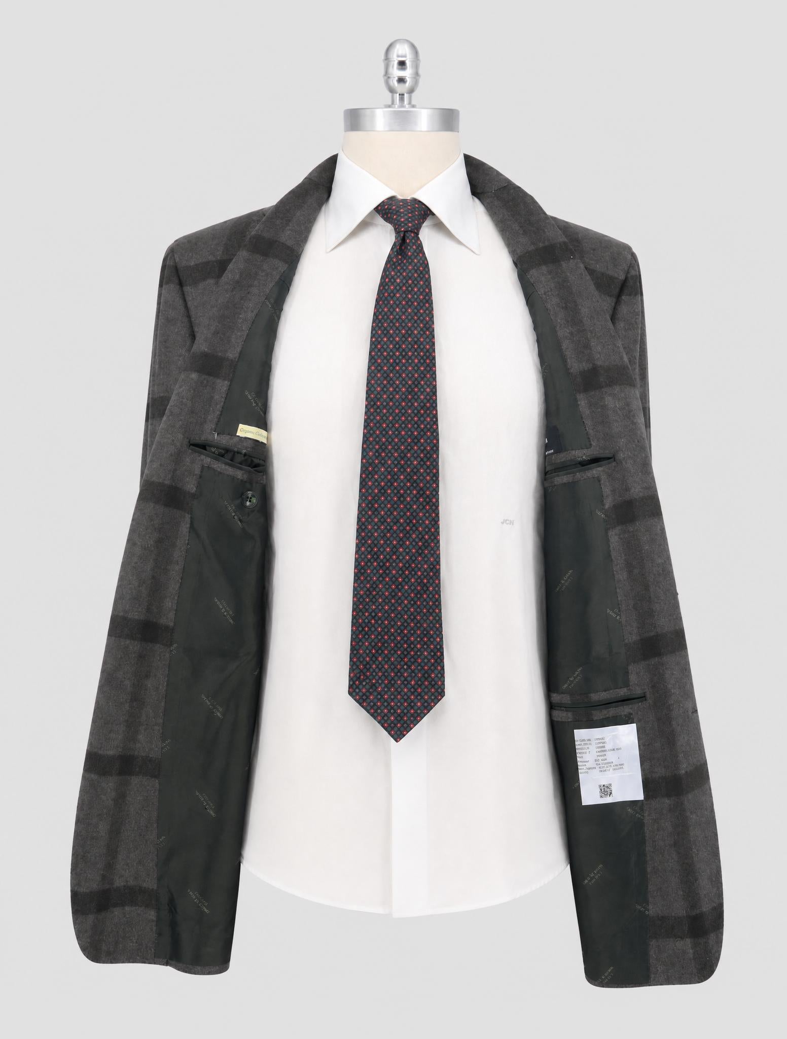 Kiton Gray Green Cashmere Blazer