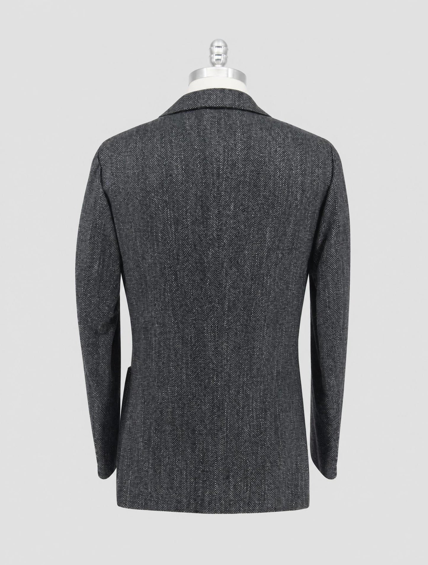 Kiton Gray Cashmere Virgin Wool Silk Linen Blazer
