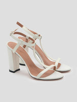 Kiton White Leather Sandals Women