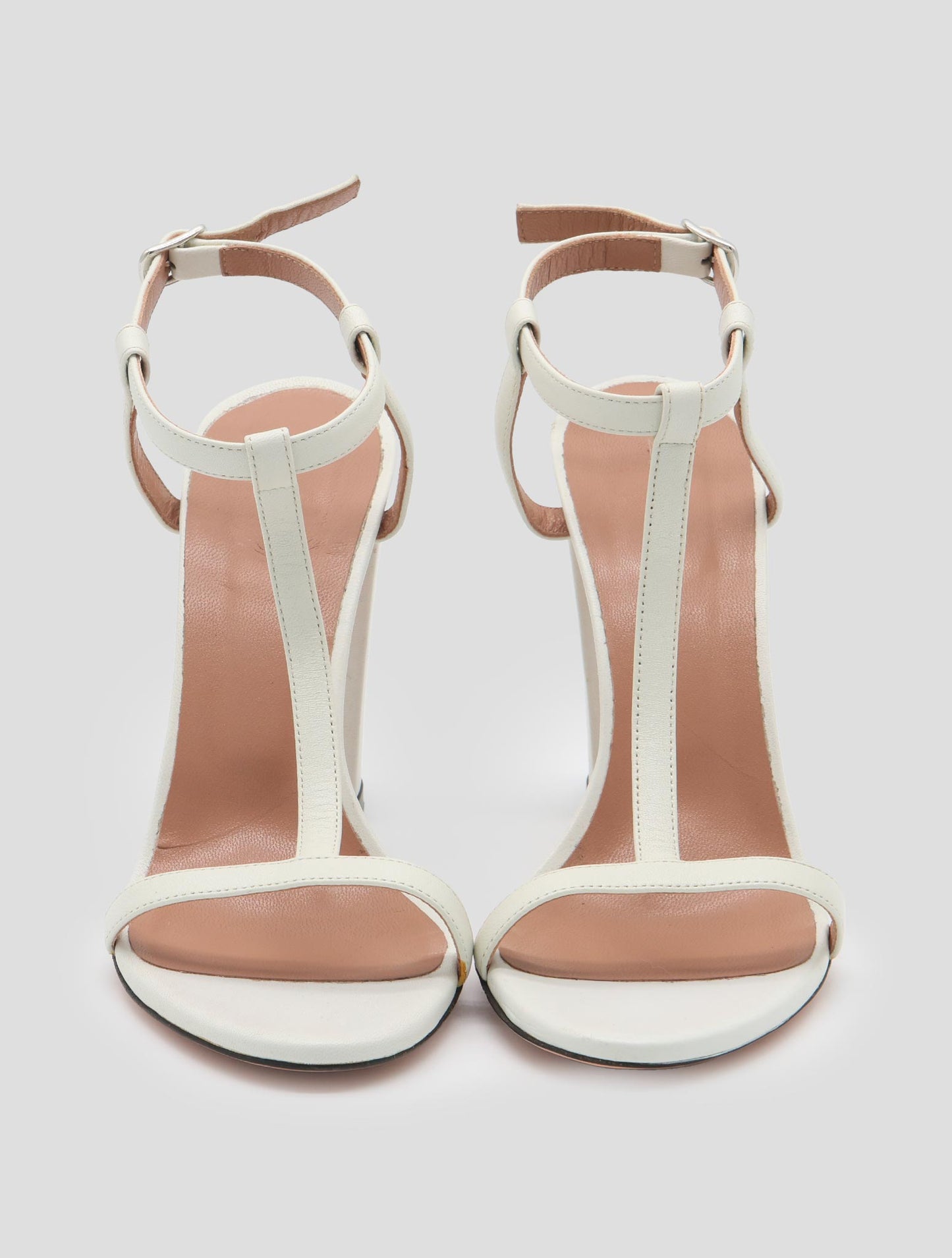 Kiton White Leather Sandals Women