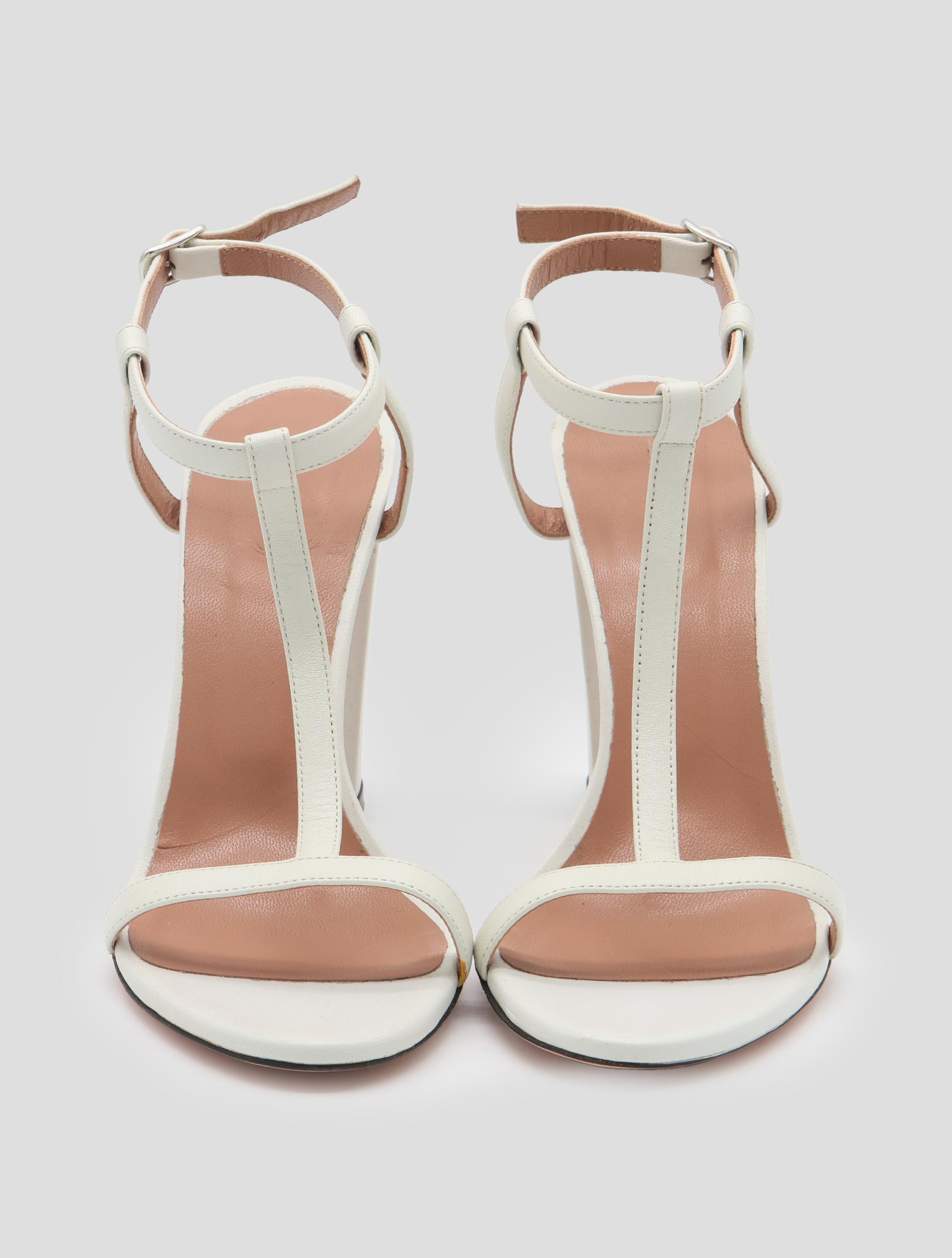 Kiton White Leather Sandals Women
