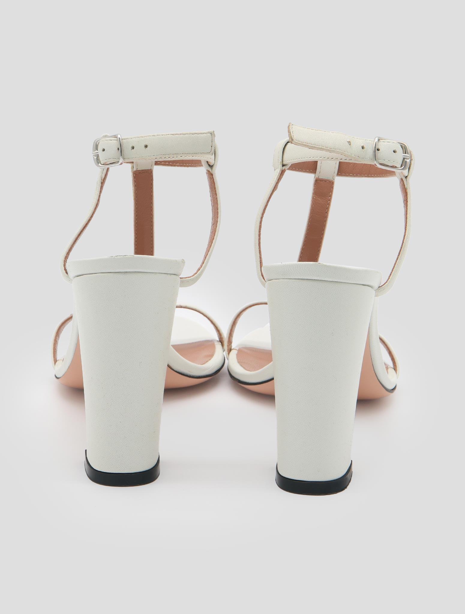 Kiton White Leather Sandals Women