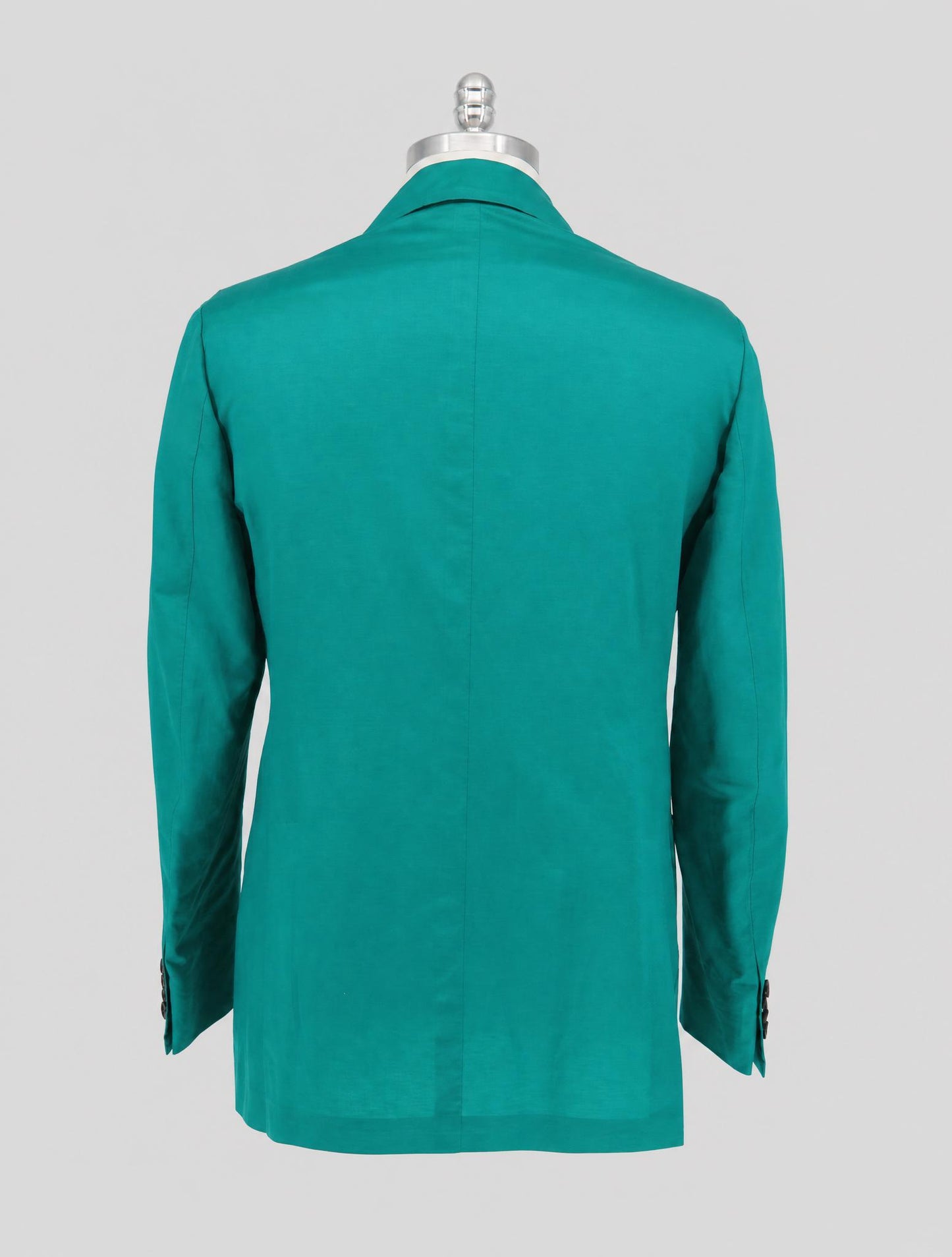 Kiton Green Cotton Linen Blaazer