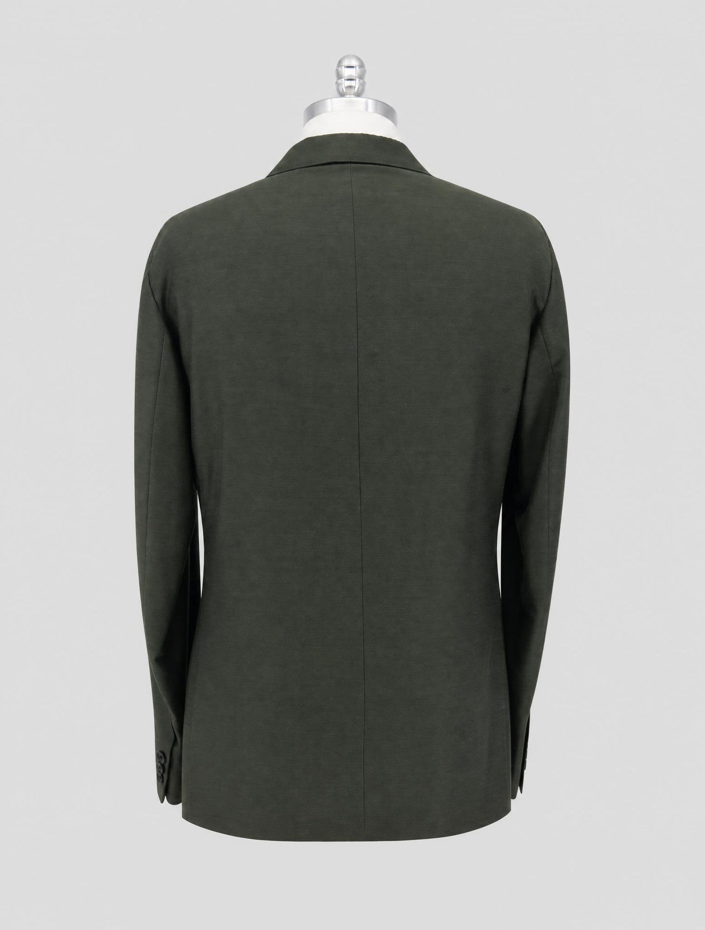 Kiton Green Cotton Silk Cashmere Blazer