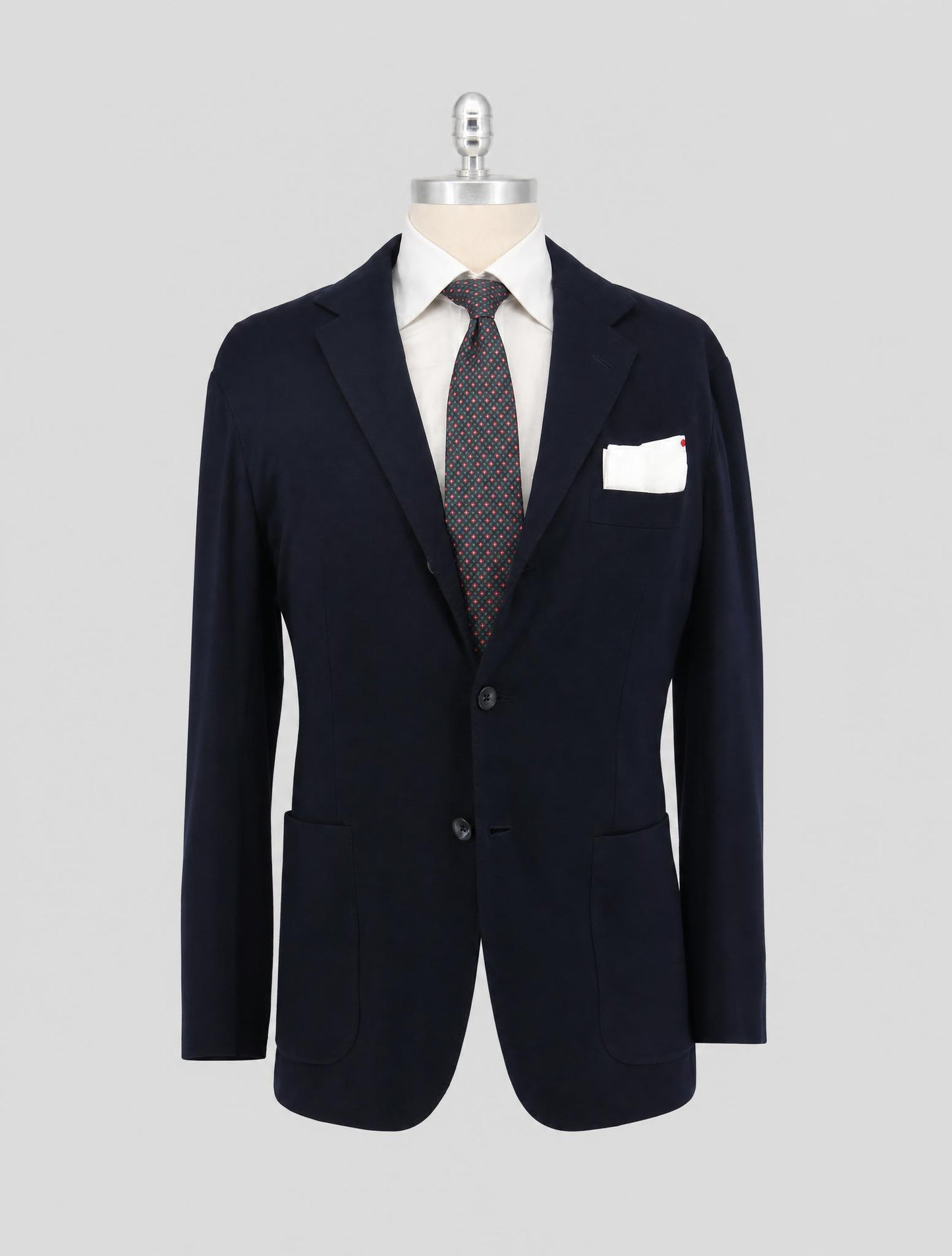 Kiton Blue Virgin Wool 12.9 Micron Blazer