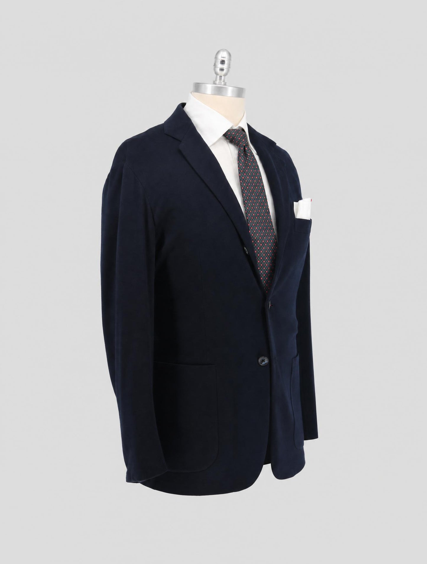 Kiton Blue Virgin Wool 12.9 Micron Blazer
