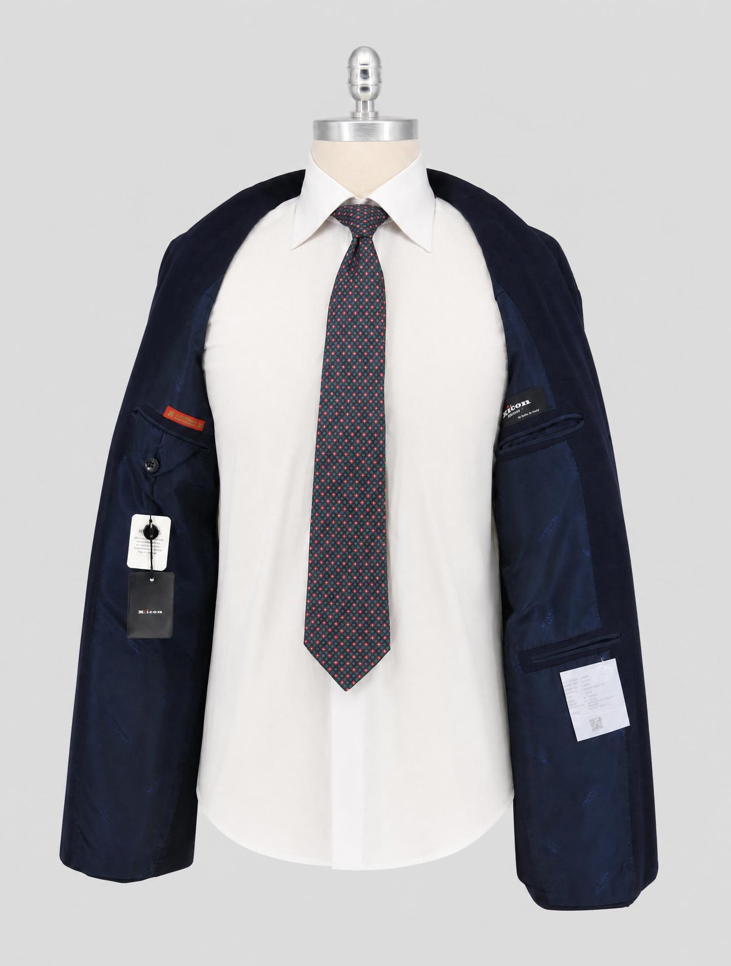 Kiton Blue Virgin Wool 12.9 Micron Blazer