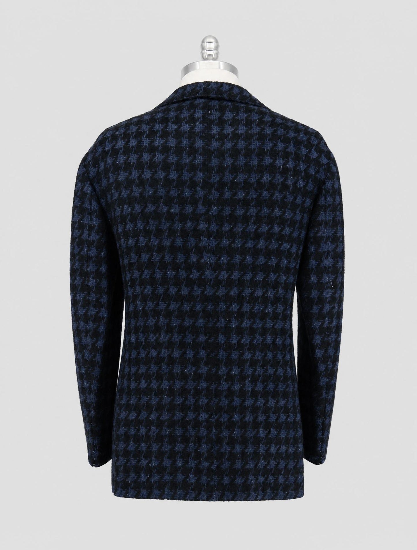 Kiton Blue Black Cashmere Silk Blazer
