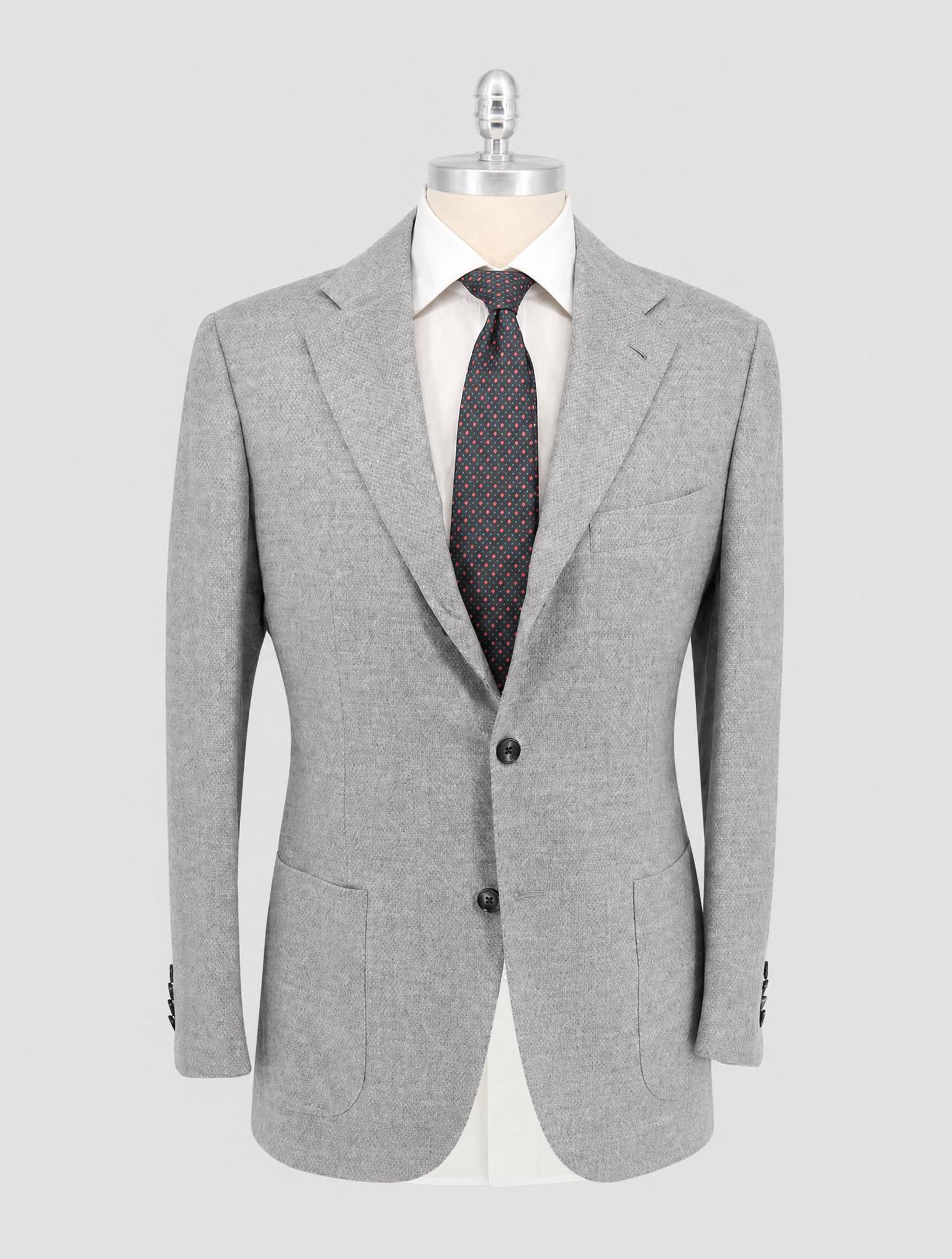 Kiton Gray Cashmere Blazer