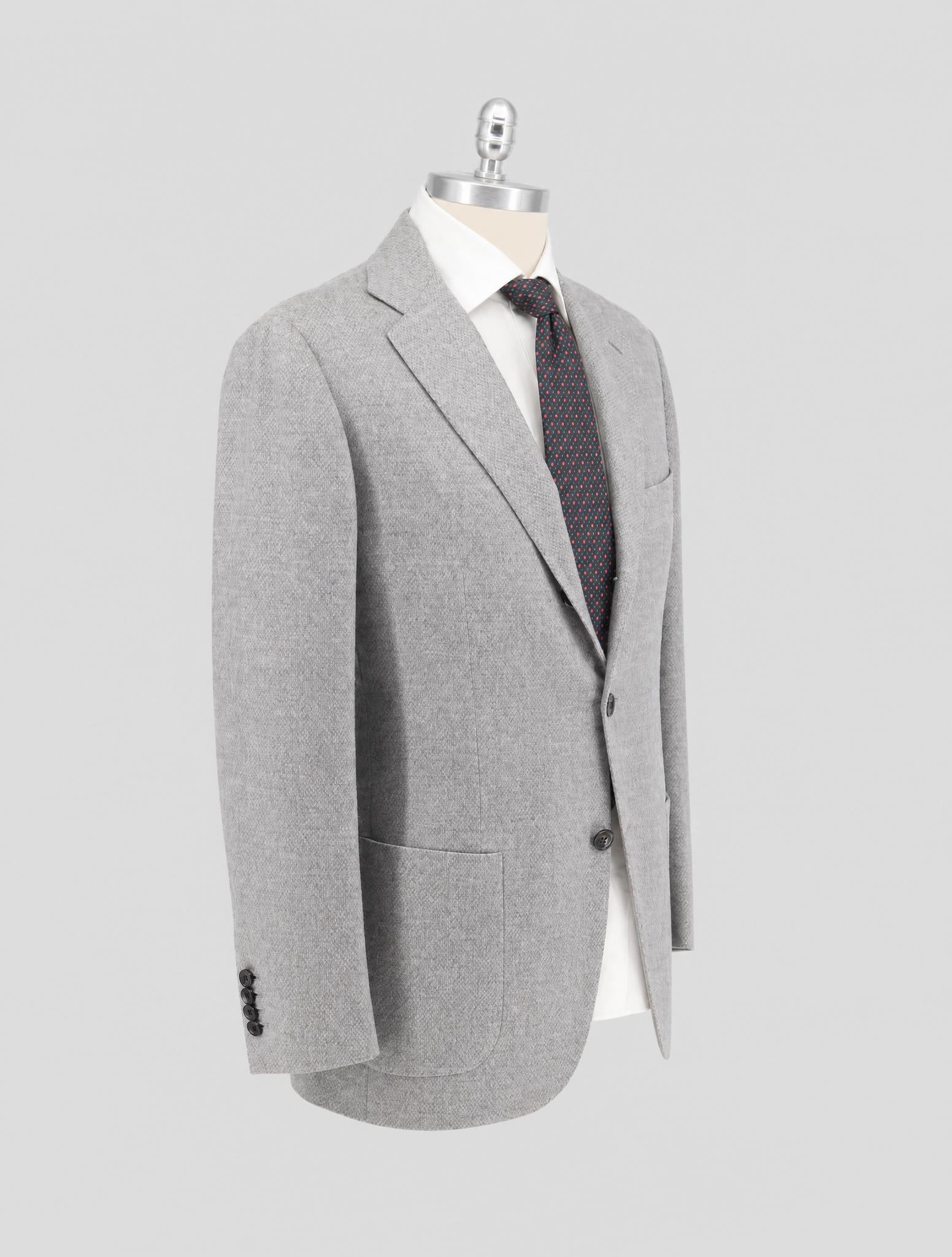 Kiton Gray Cashmere Blazer