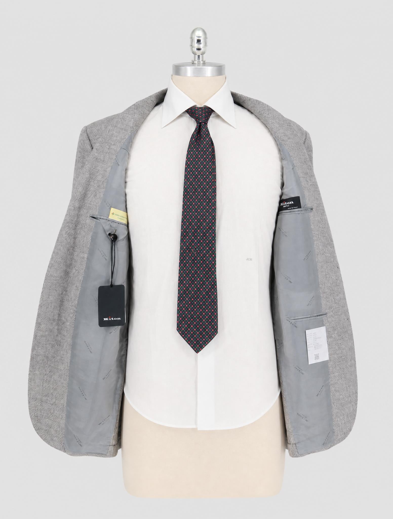 Kiton Gray Cashmere Blazer