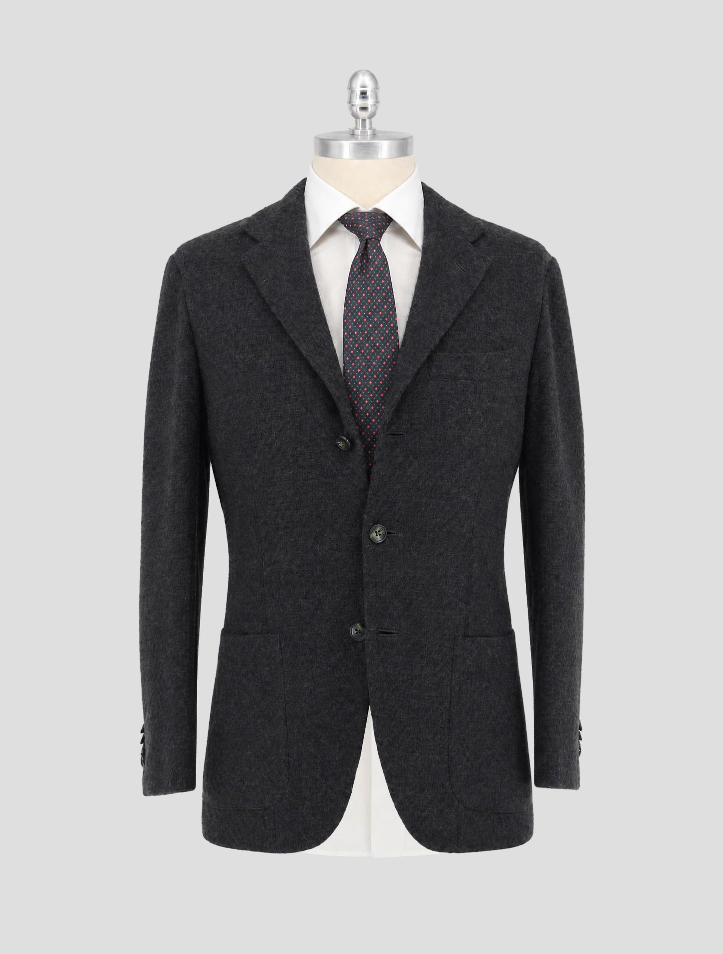 Kiton Gray Cashmere Blazer