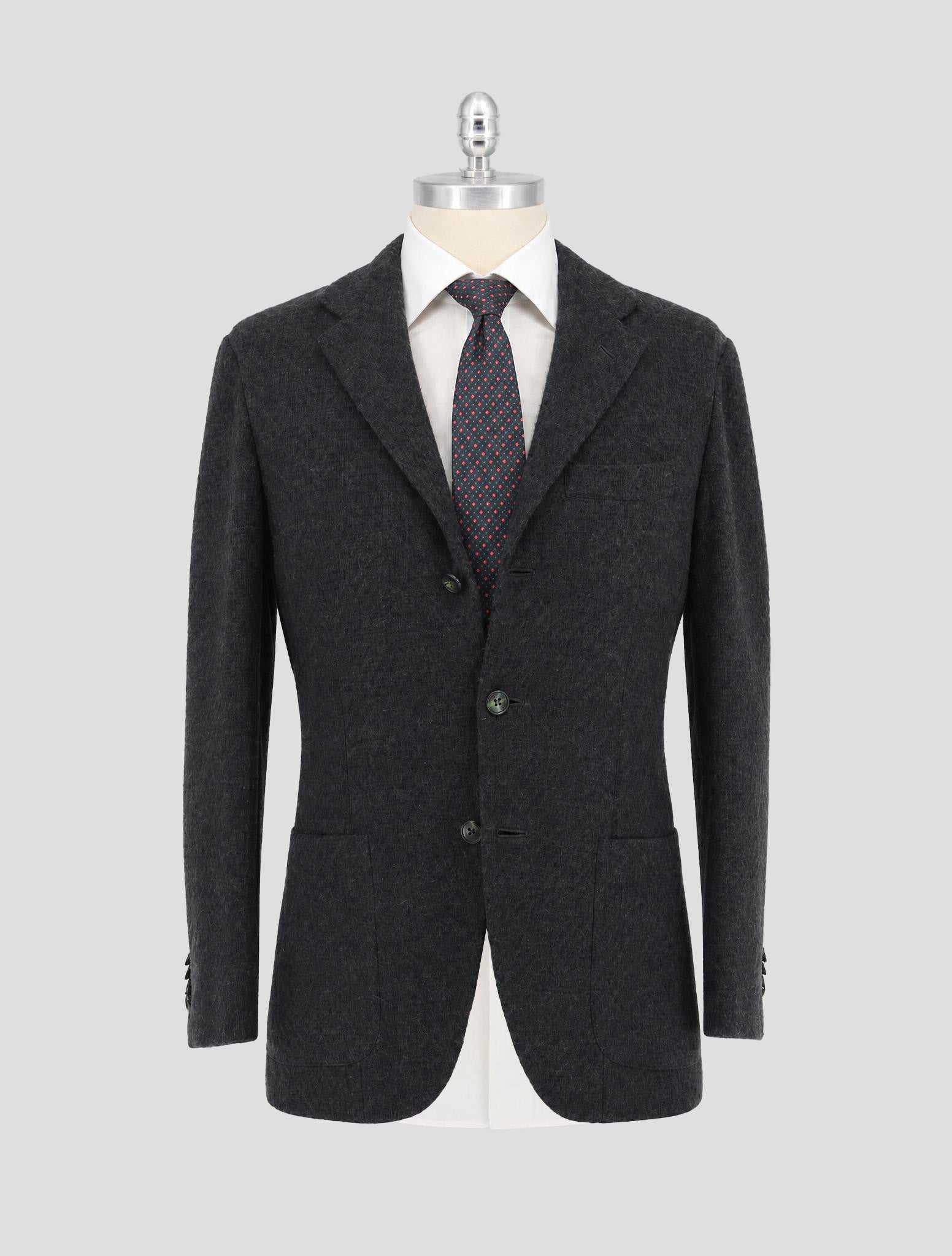 Kiton Gray Cashmere Blazer