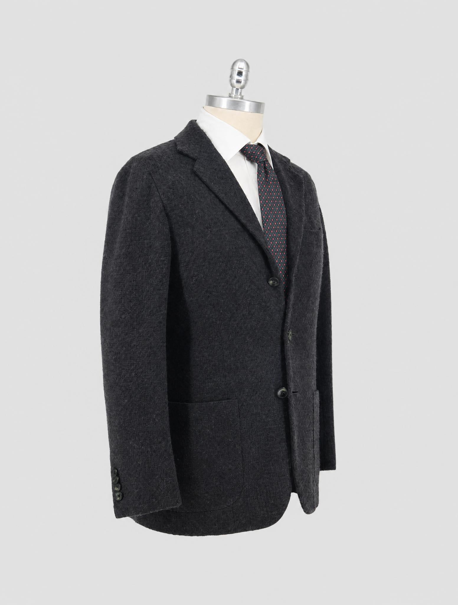 Kiton Gray Cashmere Blazer