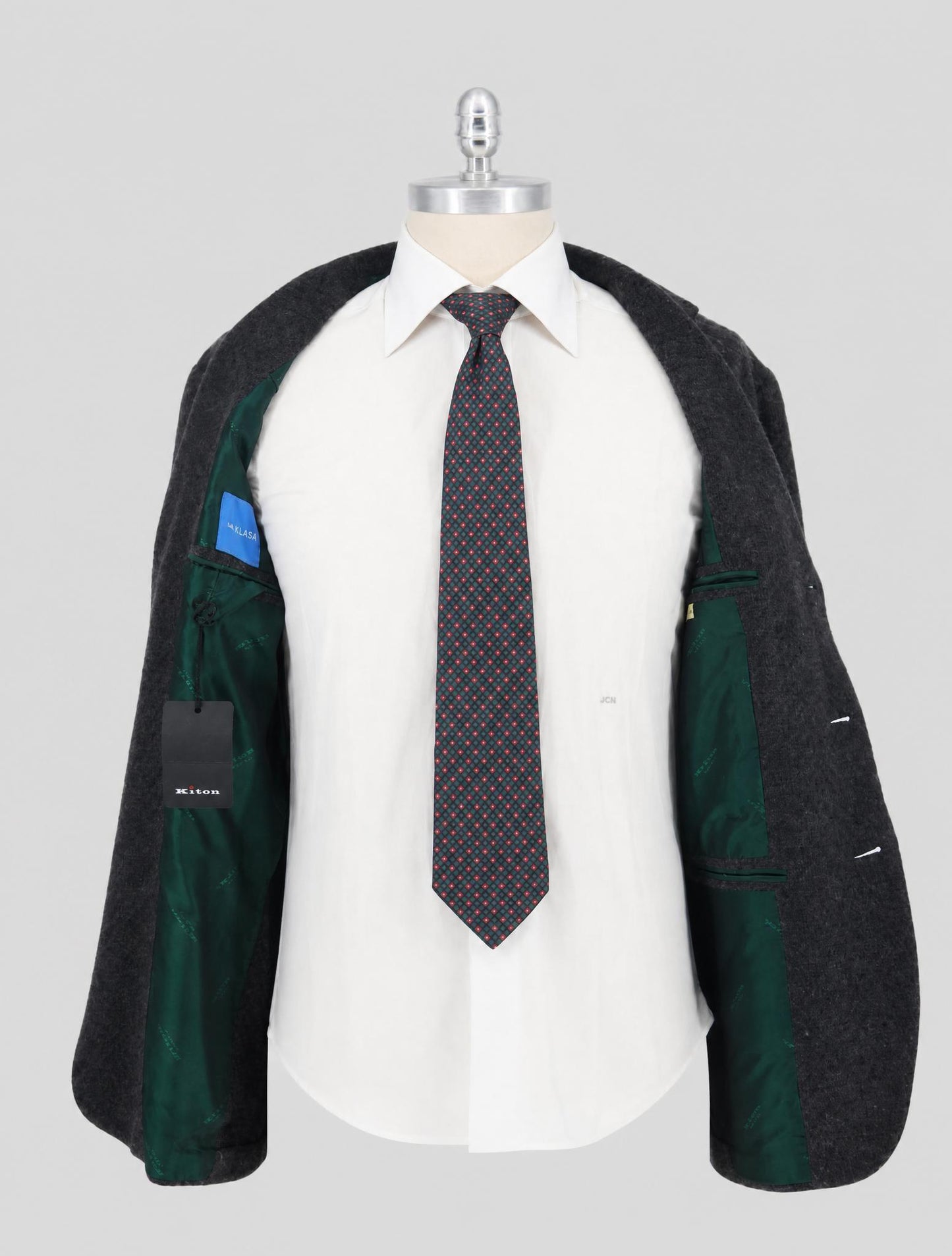 Kiton Gray Cashmere Blazer
