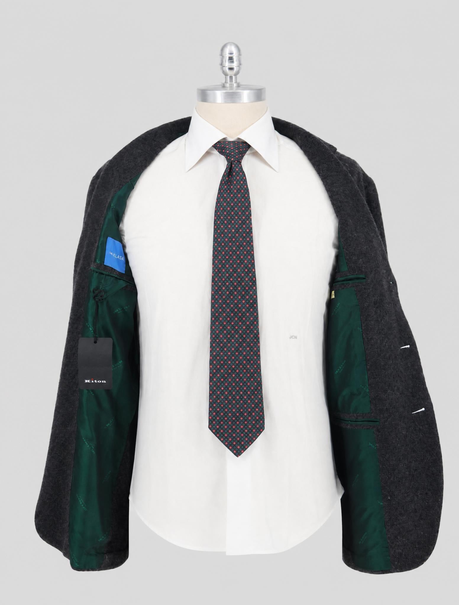 Kiton Gray Cashmere Blazer