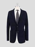 Kiton Blue Virgin Wool 12.9 Micron Blazer