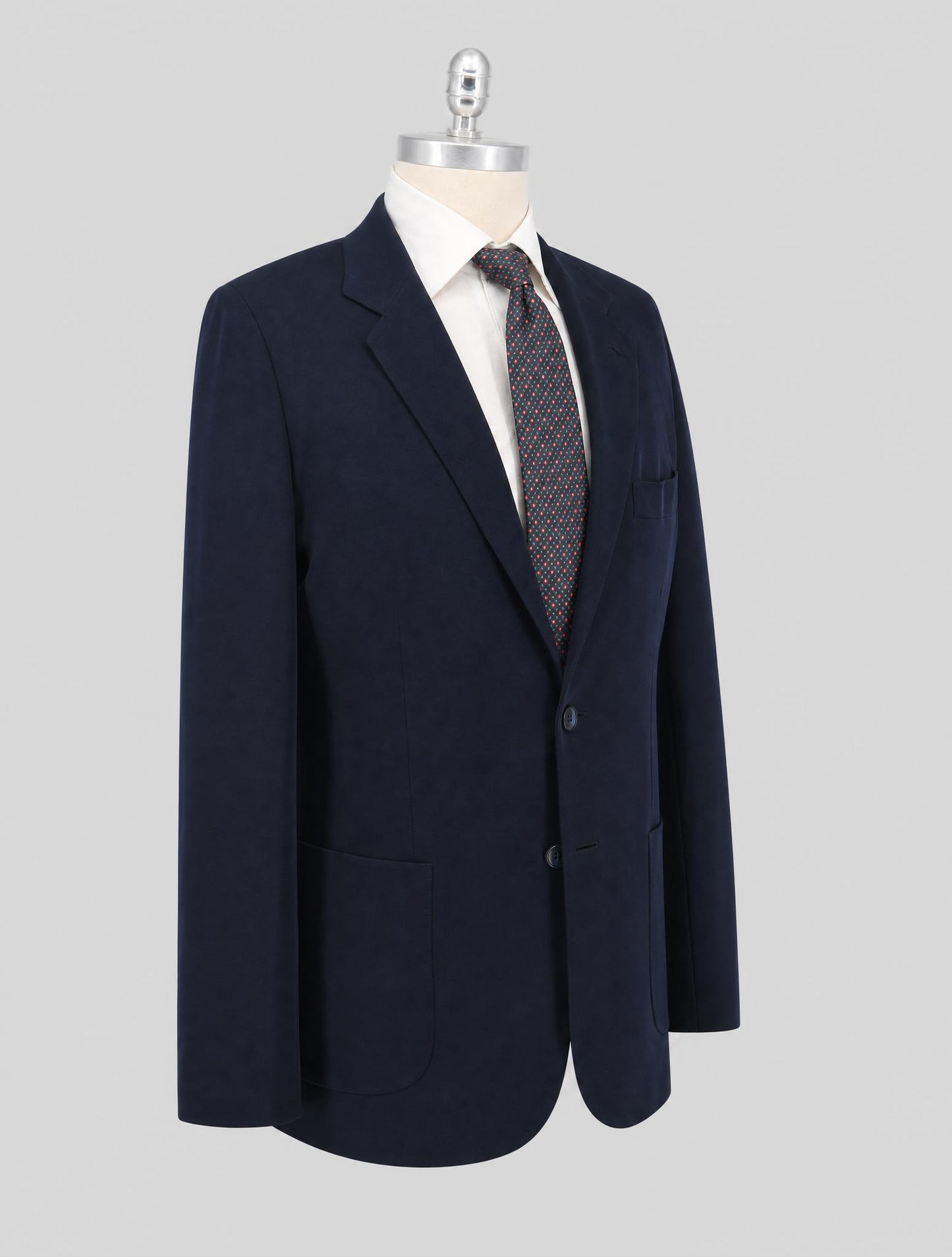 Kiton Blue Virgin Wool 12.9 Micron Blazer
