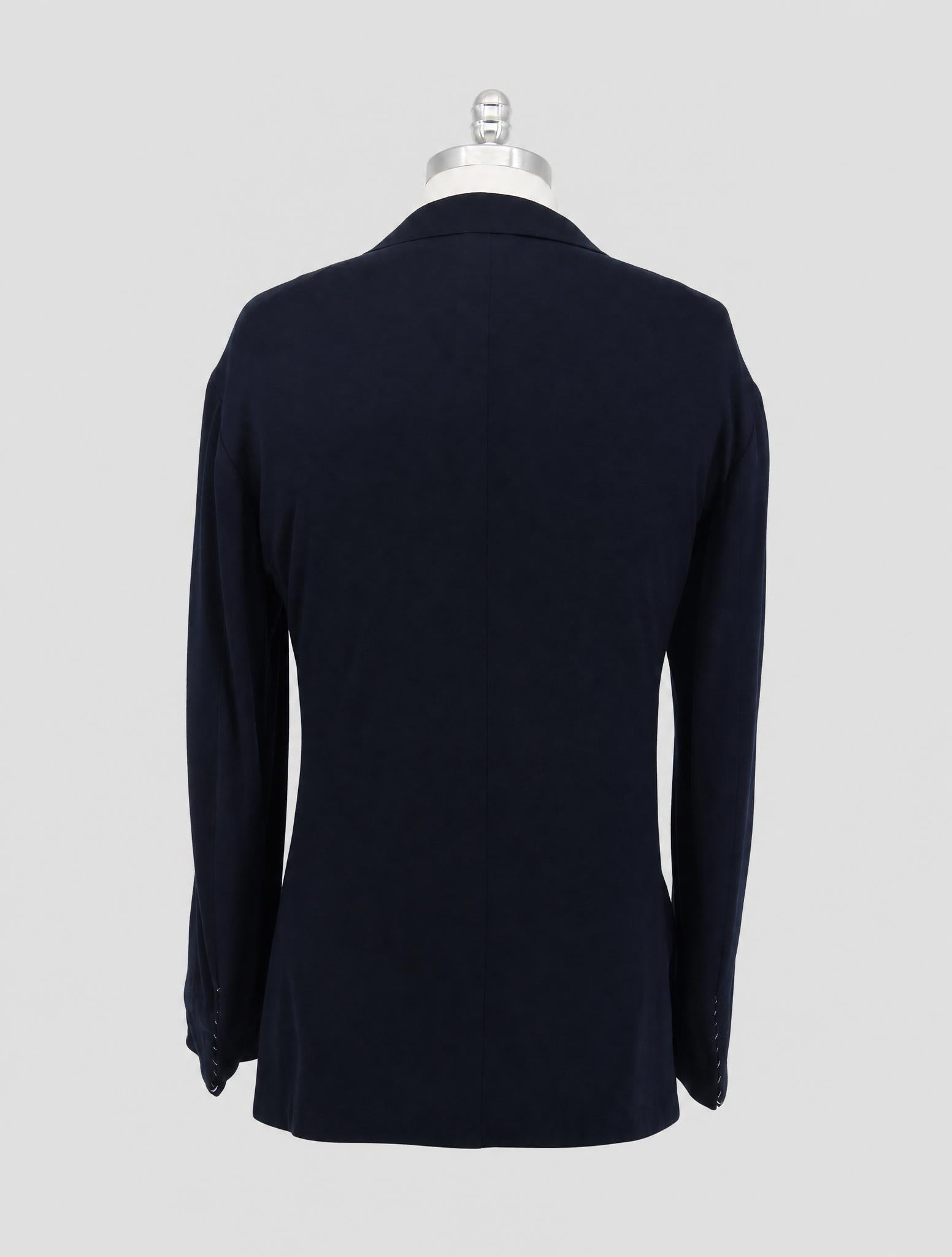Kiton Blue Virgin Wool 12.9 Micron Blazer