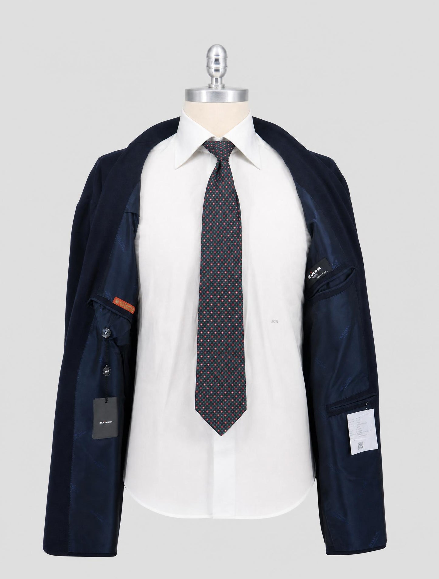 Kiton Blue Virgin Wool 12.9 Micron Blazer
